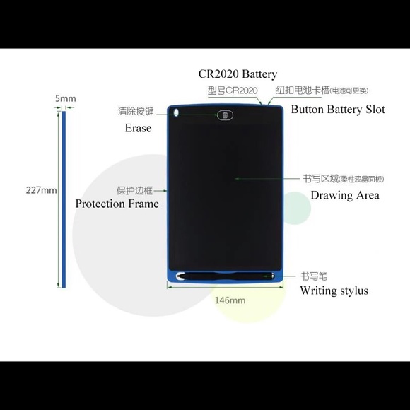 LCD writing tablet 8.5 inch drawing pad - Picture 7 of 9